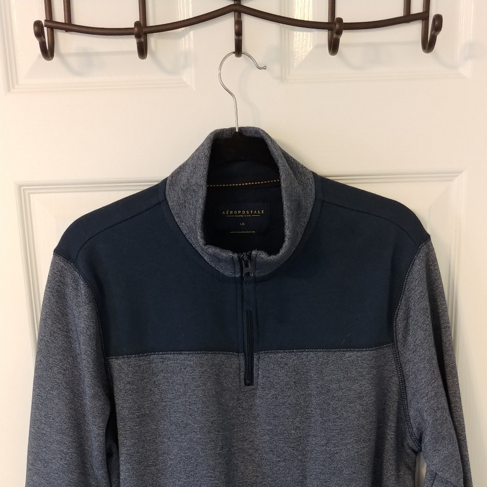 Aeropostale Blue Quarter Zip